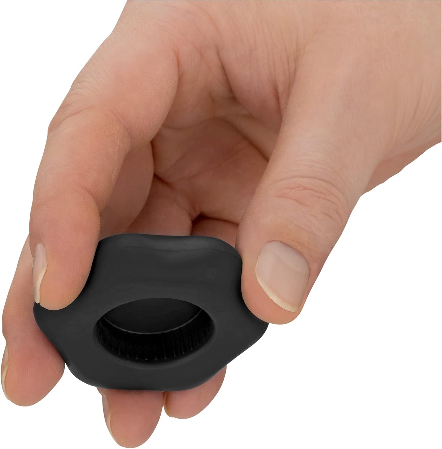 Detalle de WMF Clever&More Schraubdeckelöffner (6 cm) mit Drehverschlussöffner – schwarz, Cromargan-Edelstahl