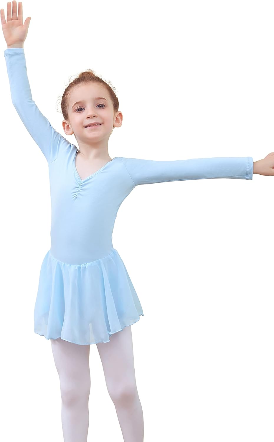 Detalle 2 de Tancefair Ragazza Vestito da Balletto con Body e Tutu in Cotone e Chiffon