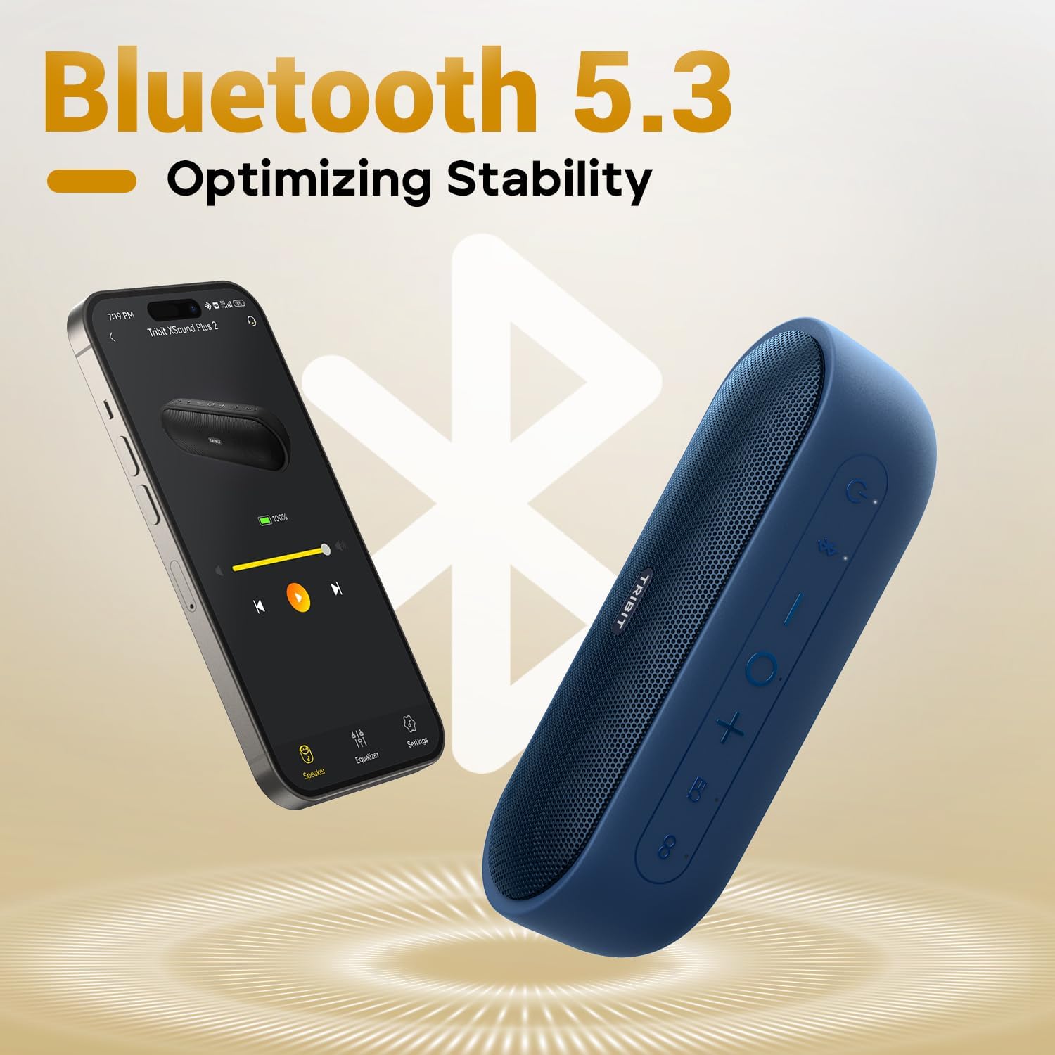 Thumbnail 4 de Tribit XSound Plus 2 Tragbarer Bluetooth-Lautsprecher – 30 W, IPX7, 24h Spielzeit, XBass, Bluetooth 5.3