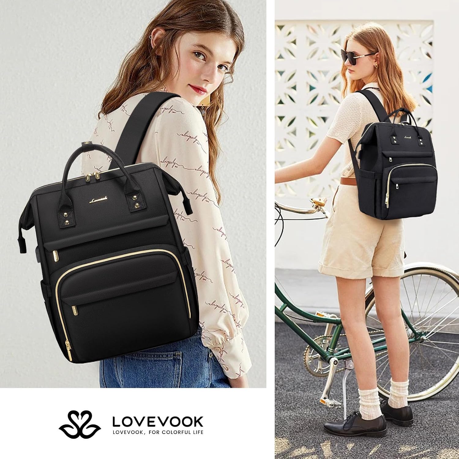 Thumbnail 5 de LOVEVOOK Laptop Backpack Womens 15.6in