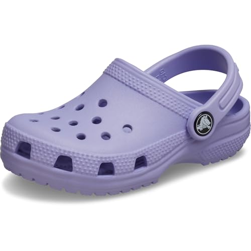 Detalle de Crocs Classic Clog T Mystic Purple (19/20 EU) – Zuecos unisex para niños con talón pivotante