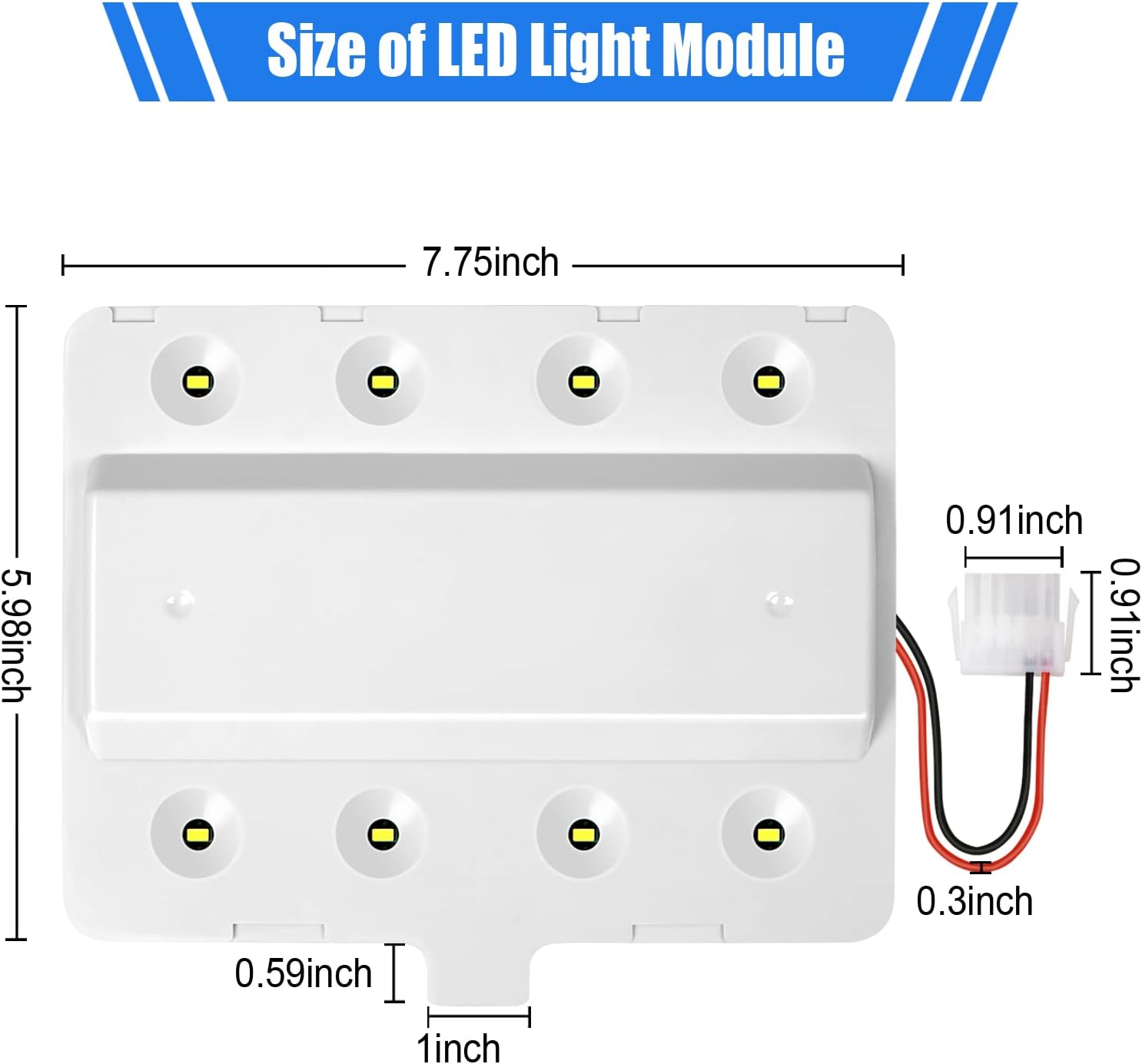 Thumbnail 5 de W11043011 Refrigerator LED Light Module