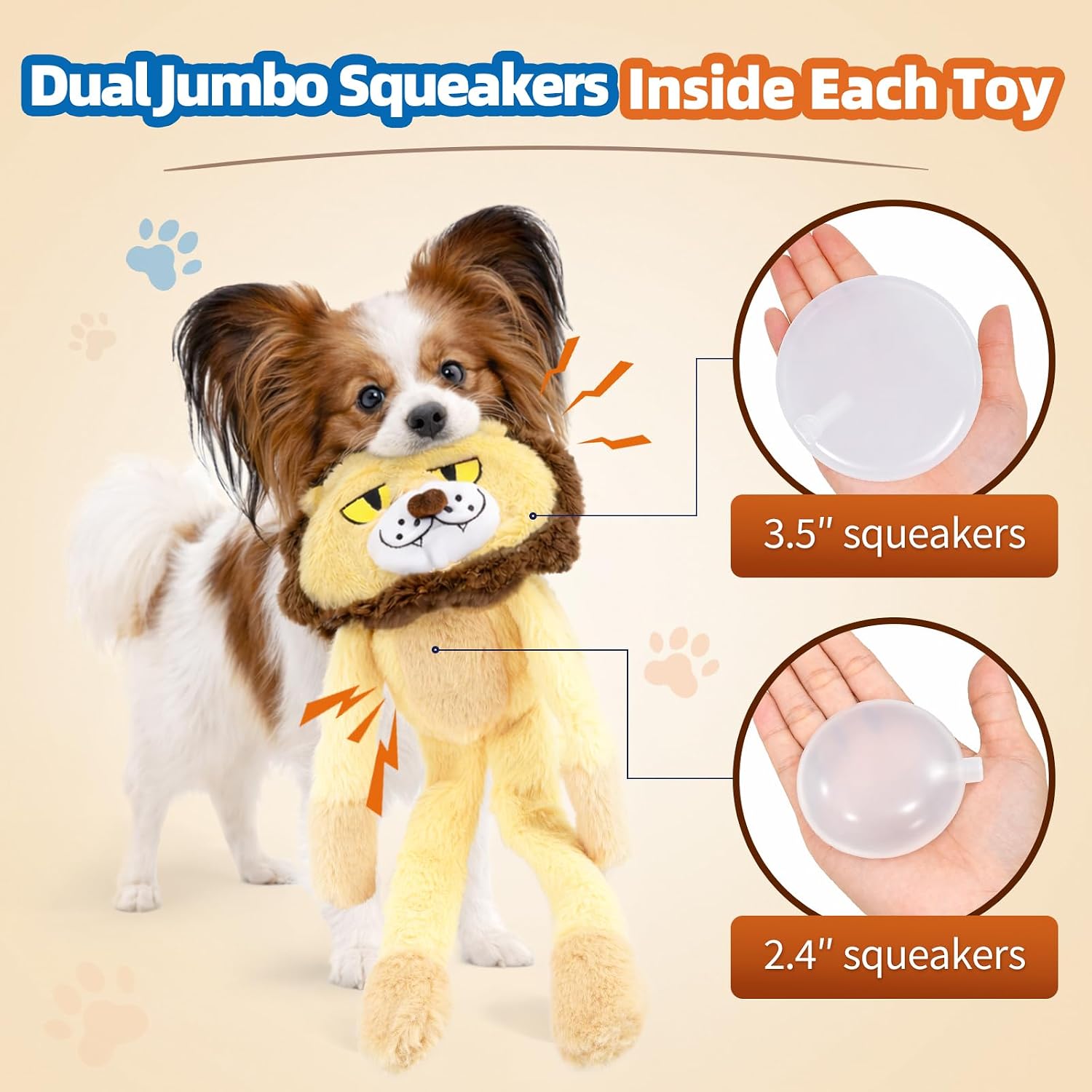 Detalle 2 de LAONOPS Jumbo Squeaky Dog Toys