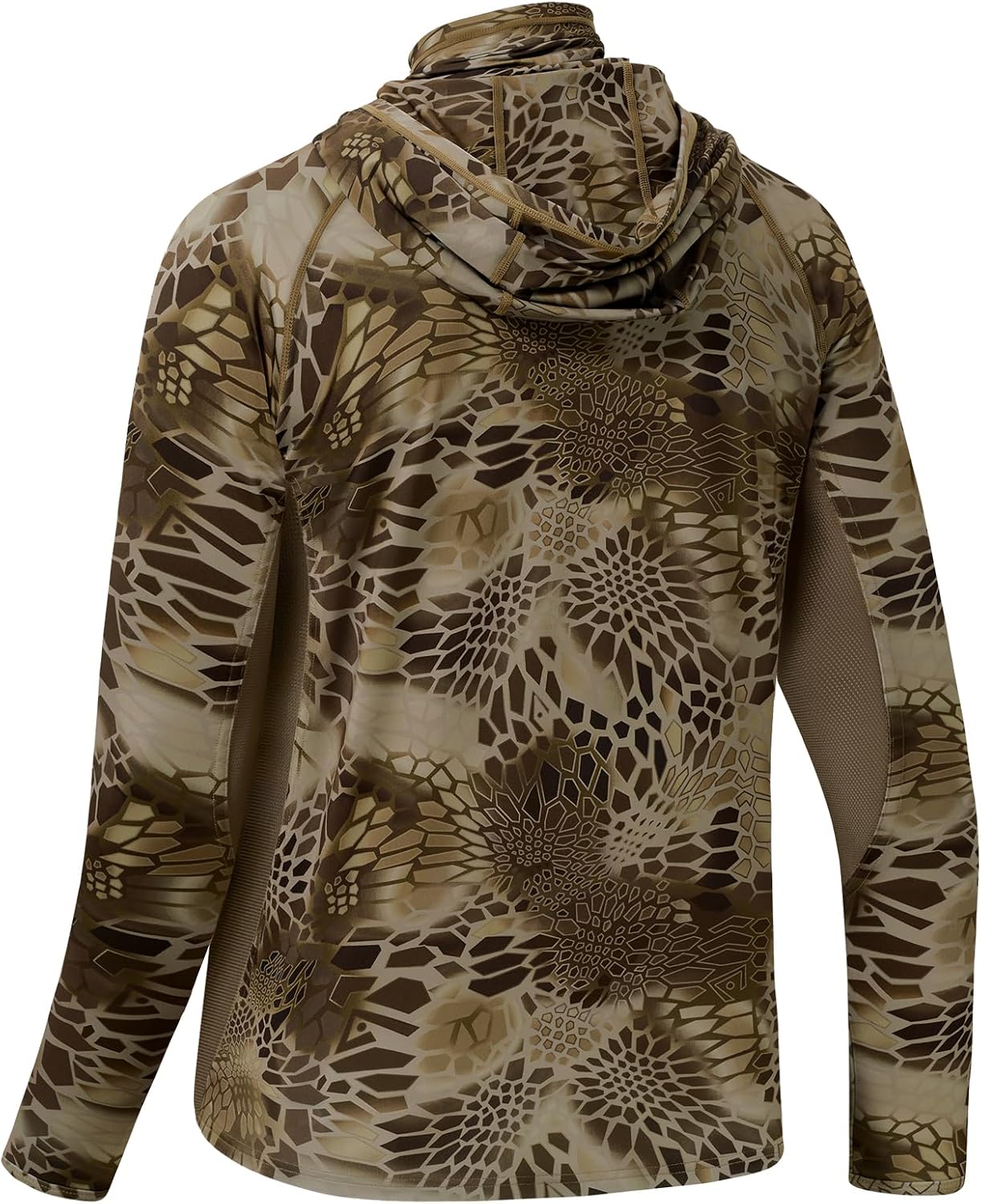 Detalle de BASSDASH Men's UPF 50+ Camo Hunting Fishing Hoodie with Neck Gaiter