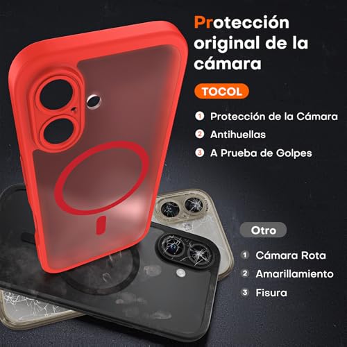 Thumbnail 4 de Coque magnétique TOCOL pour iPhone 16 Plus, 6,7 pouces