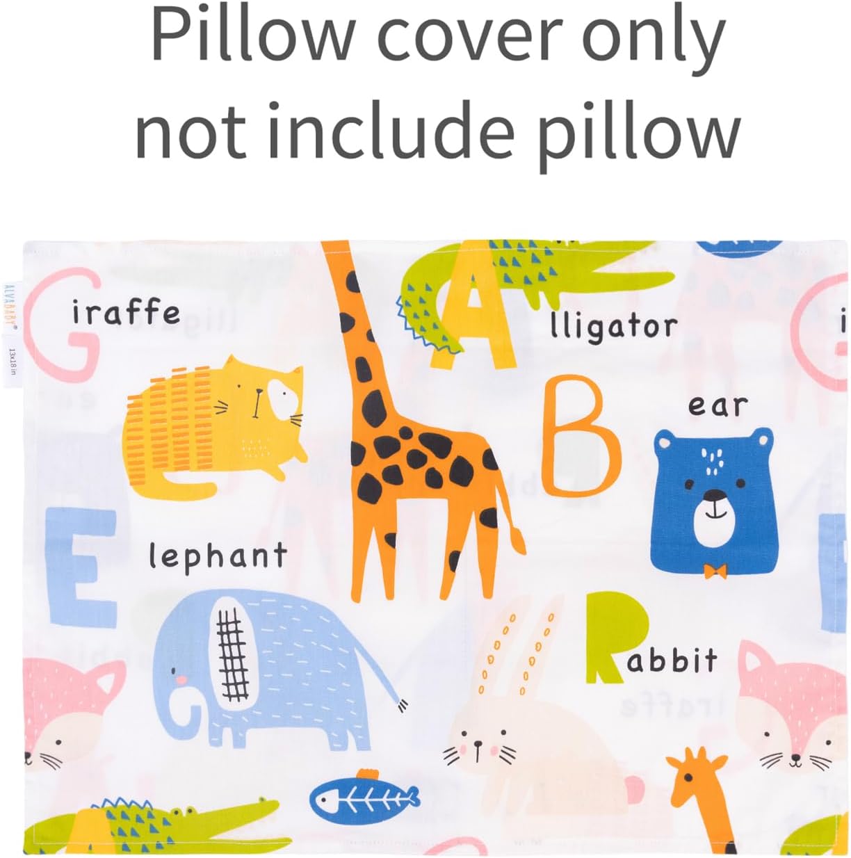Detalle de ALVA 2L-TPW14-CA Toddler Pillowcases, Cotton, Breathable, Envelope Closure