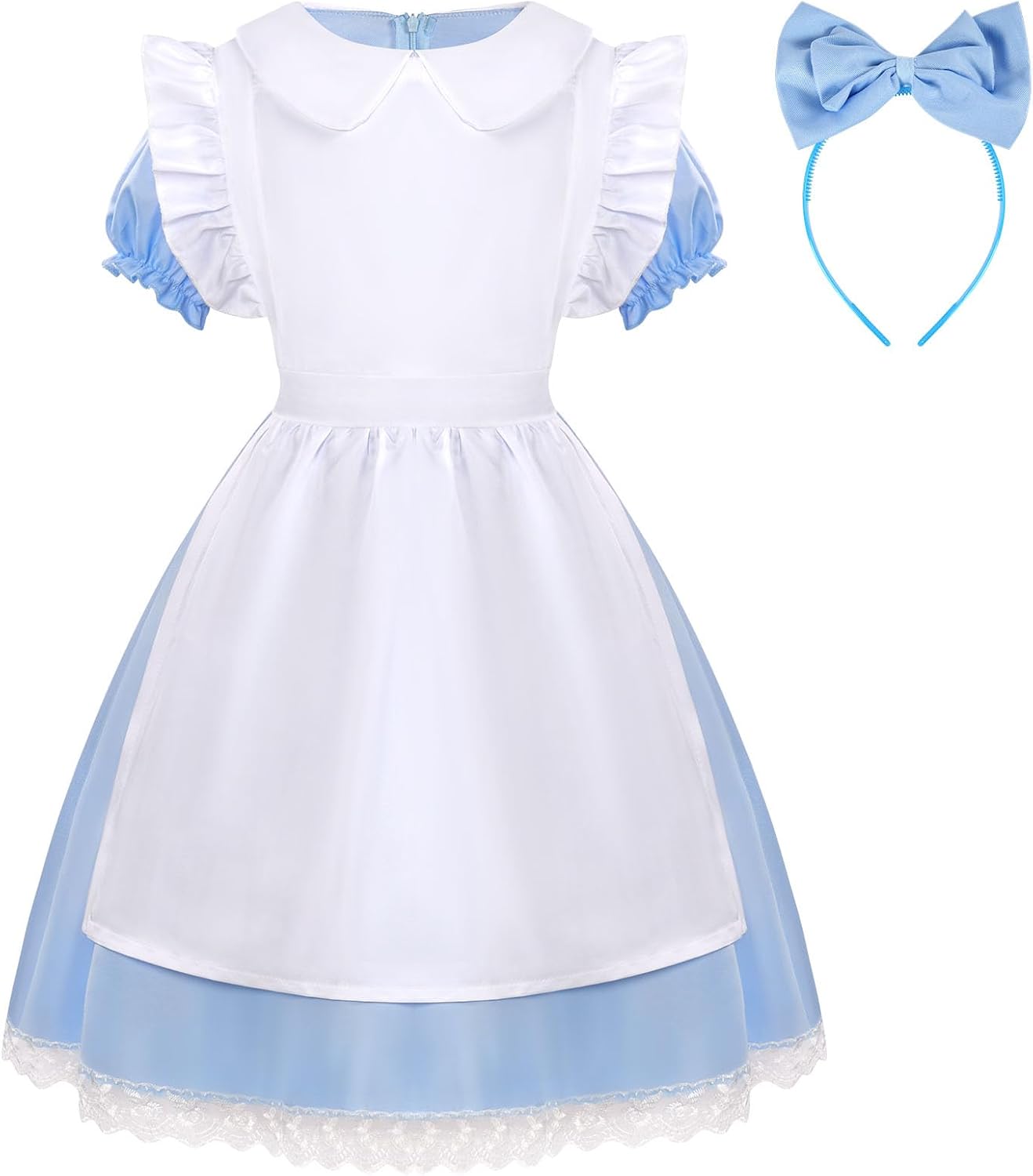 Detalle de Vestito Alice Bambina di Aomig – Costume Alice nel Paese delle Meraviglie