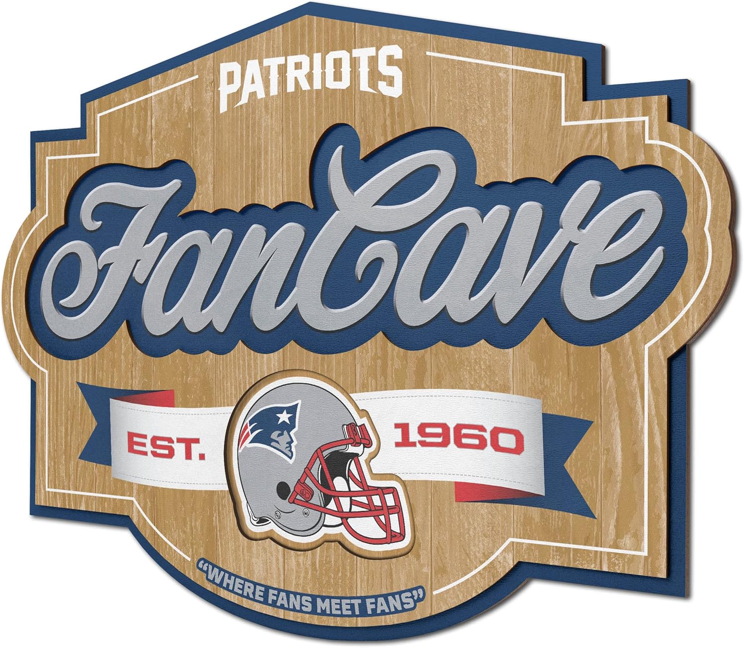 Thumbnail 6 de YouTheFan NFL Fan Cave Sign 🪧