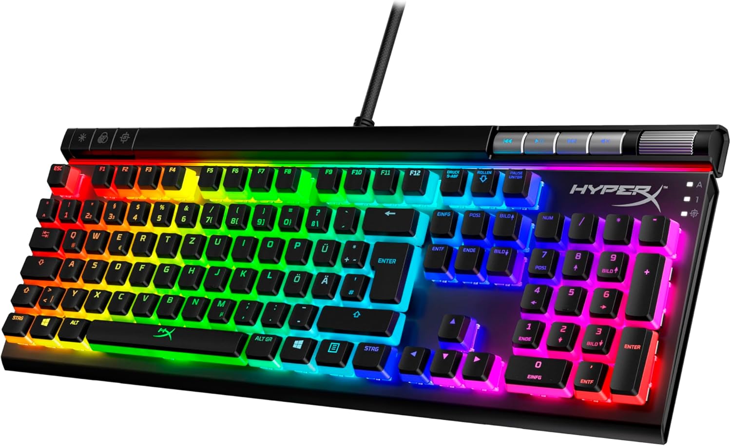 Thumbnail 2 de HyperX Alloy Elite 2 – mechanische Gaming-Tastatur mit HyperX Red Linear Switch & Pudding Keycaps