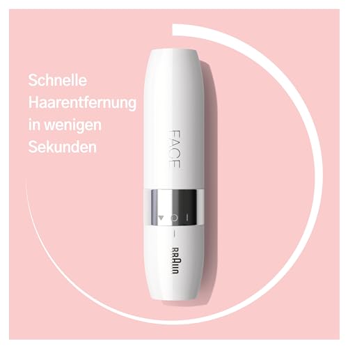 Detalle de Braun Face Mini-Haarentferner FS1000 (Weiß) – Präzise Gesichtsrasur für Unterwegs