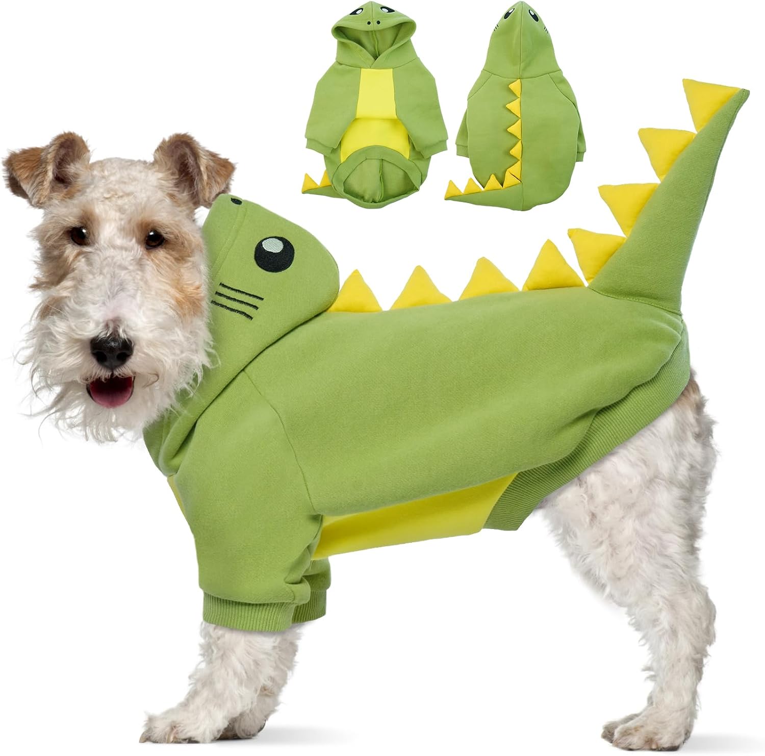 Detalle de Lelepet dinosaur dog costume hoodie for winter