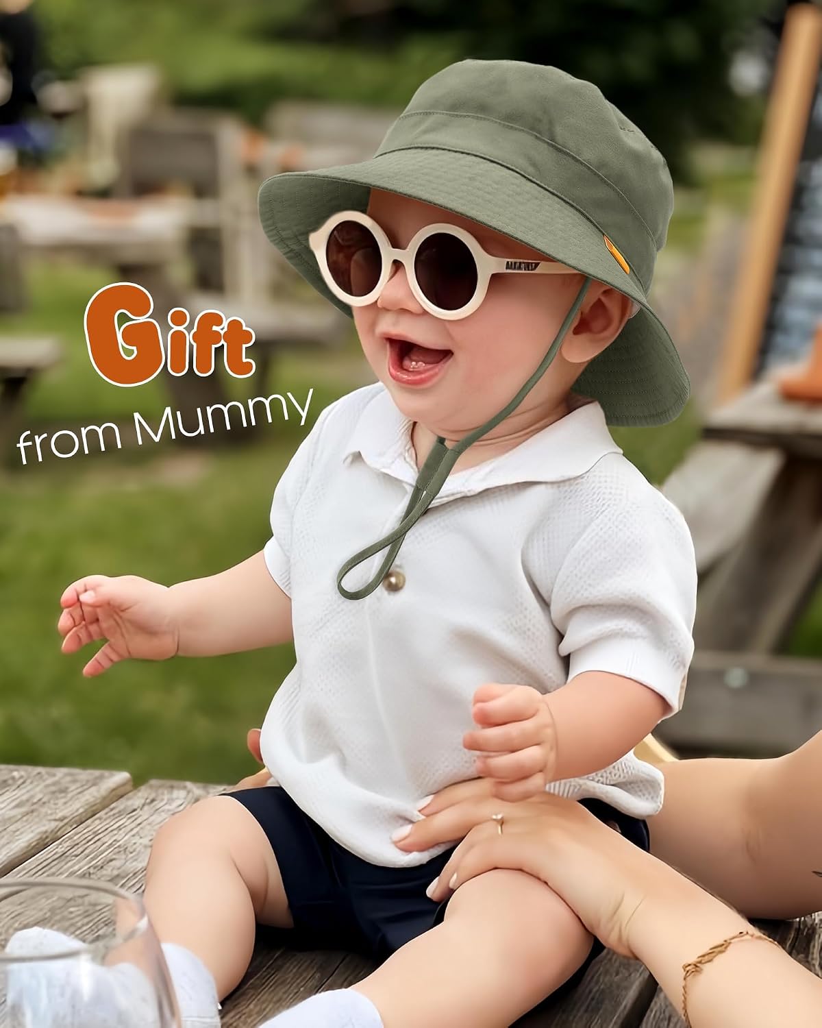Thumbnail 2 de FURTALK Baby- & Kinder-Sonnenhut mit UV-Schutz, verstellbar und faltbar
