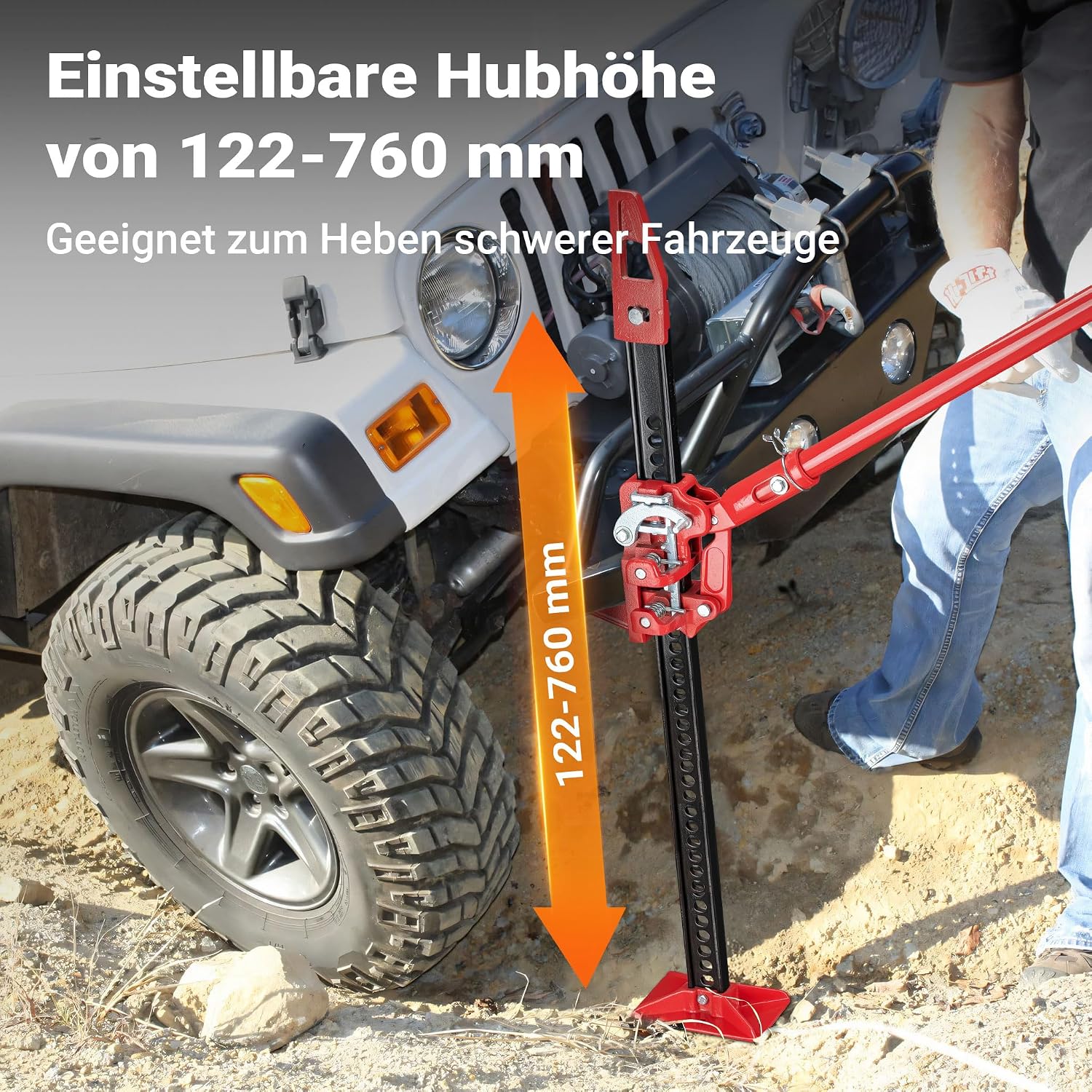 Thumbnail 4 de Wiltec 36‘‘ Wagenheber bis 3000 kg 76 cm Hubhöhe