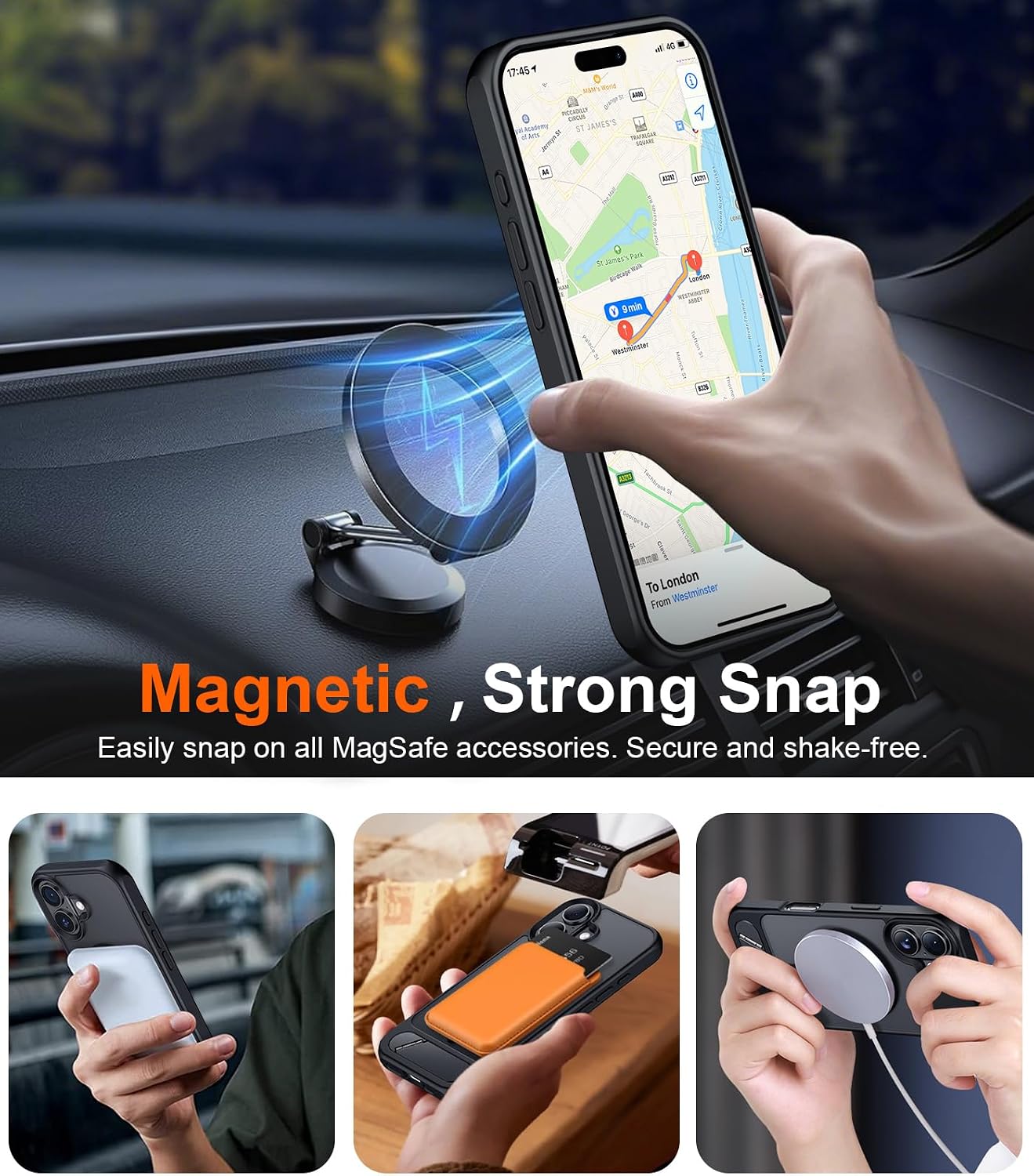 Thumbnail 5 de Temdan iPhone 17 Case MagSafe Compatible, 6.3"