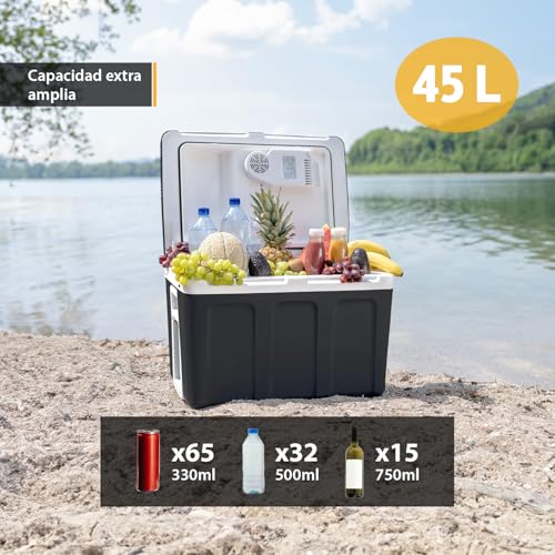 Thumbnail 2 de TZS First Austria nevera eléctrica portátil de 45 litros (12 V y 230 V) negra