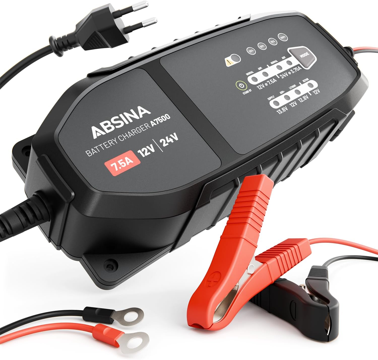 Detalle de ABSINA A7500 Batterieladegerät 7,5 A