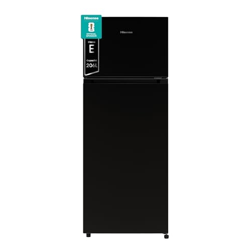 Detalle de Hisense MTM55205EB Frigorifero Doppia Porta – 206 L, Nero, Illuminazione LED, Porte reversibili
