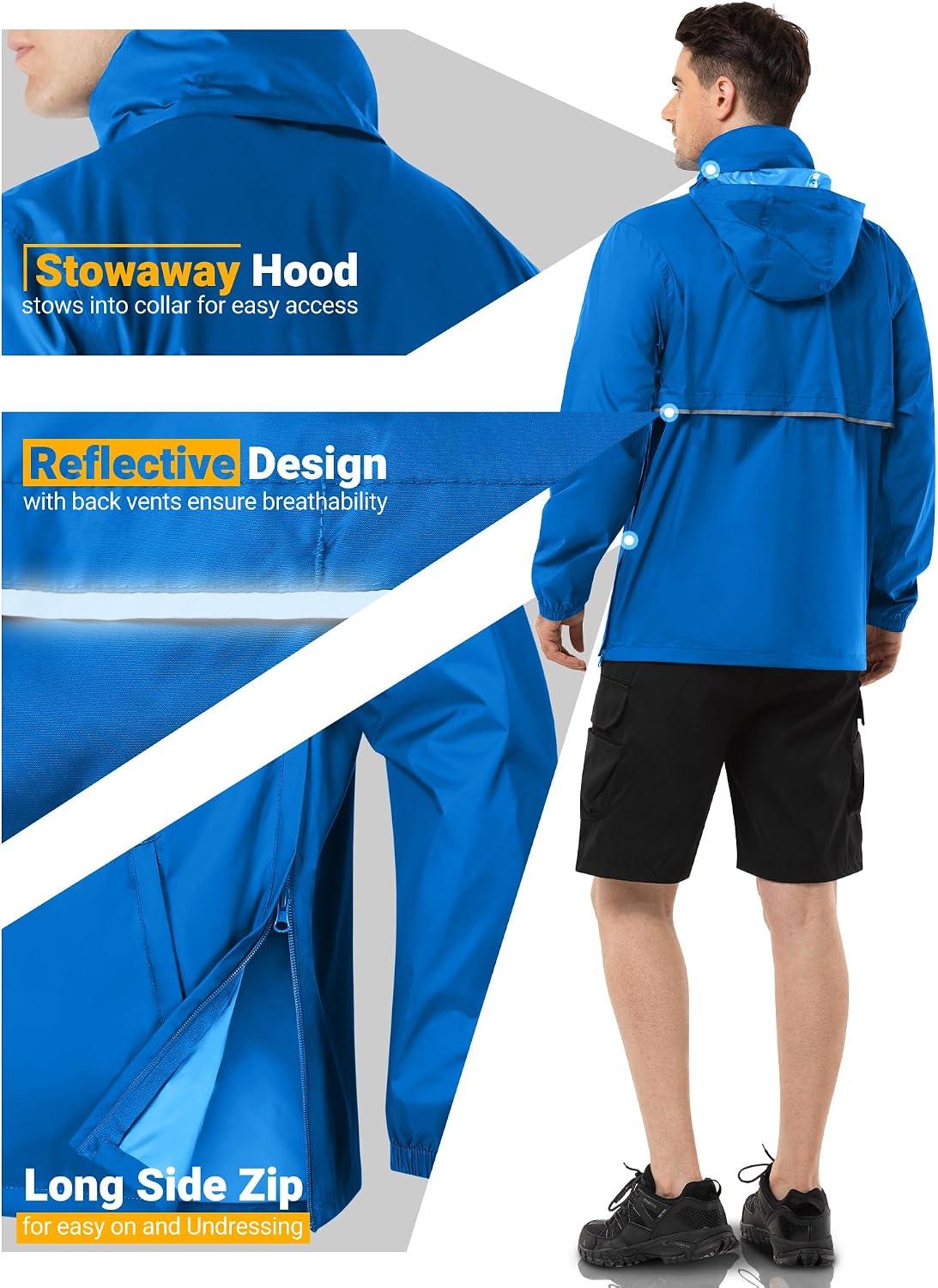 Detalle 2 de Outdoor Ventures Rain Jacket Waterproof