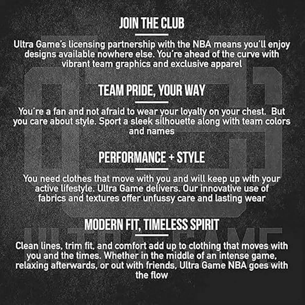 Thumbnail 4 de Ultra Game Men's NBA Official Standard Super Soft Ace Hoodie Sweatshirt