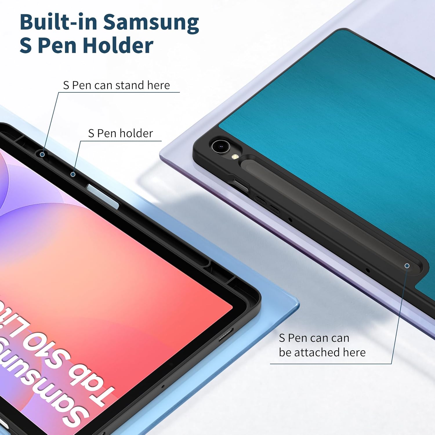 Thumbnail 3 de EasyAcc Hülle für Samsung Galaxy Tab S10 Lite / S10 FE & S9 FE / S9 11" – Slim PU Leder mit S-Pen-Halter & Standfunktion