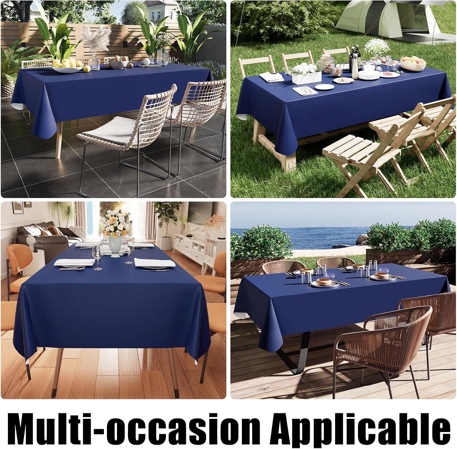 Detalle 2 de Smiry Vinyl Tablecloth 52" x 70