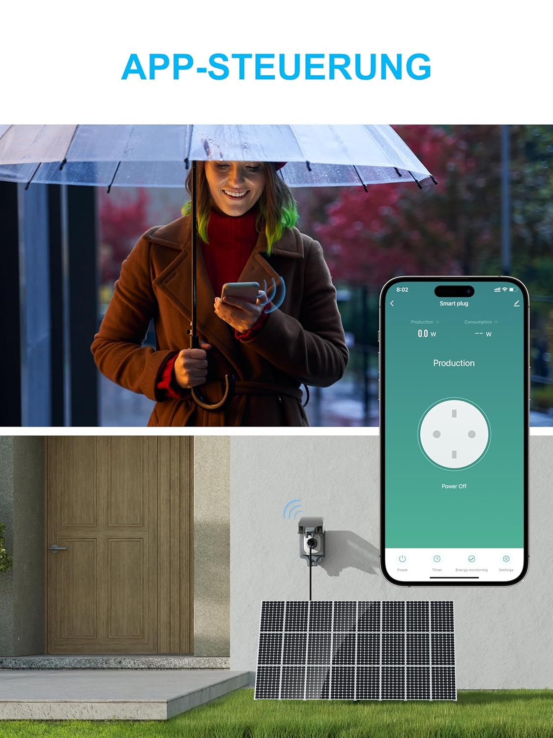 Thumbnail 5 de Smart WLAN Steckdose mit Strommessung 2,4G