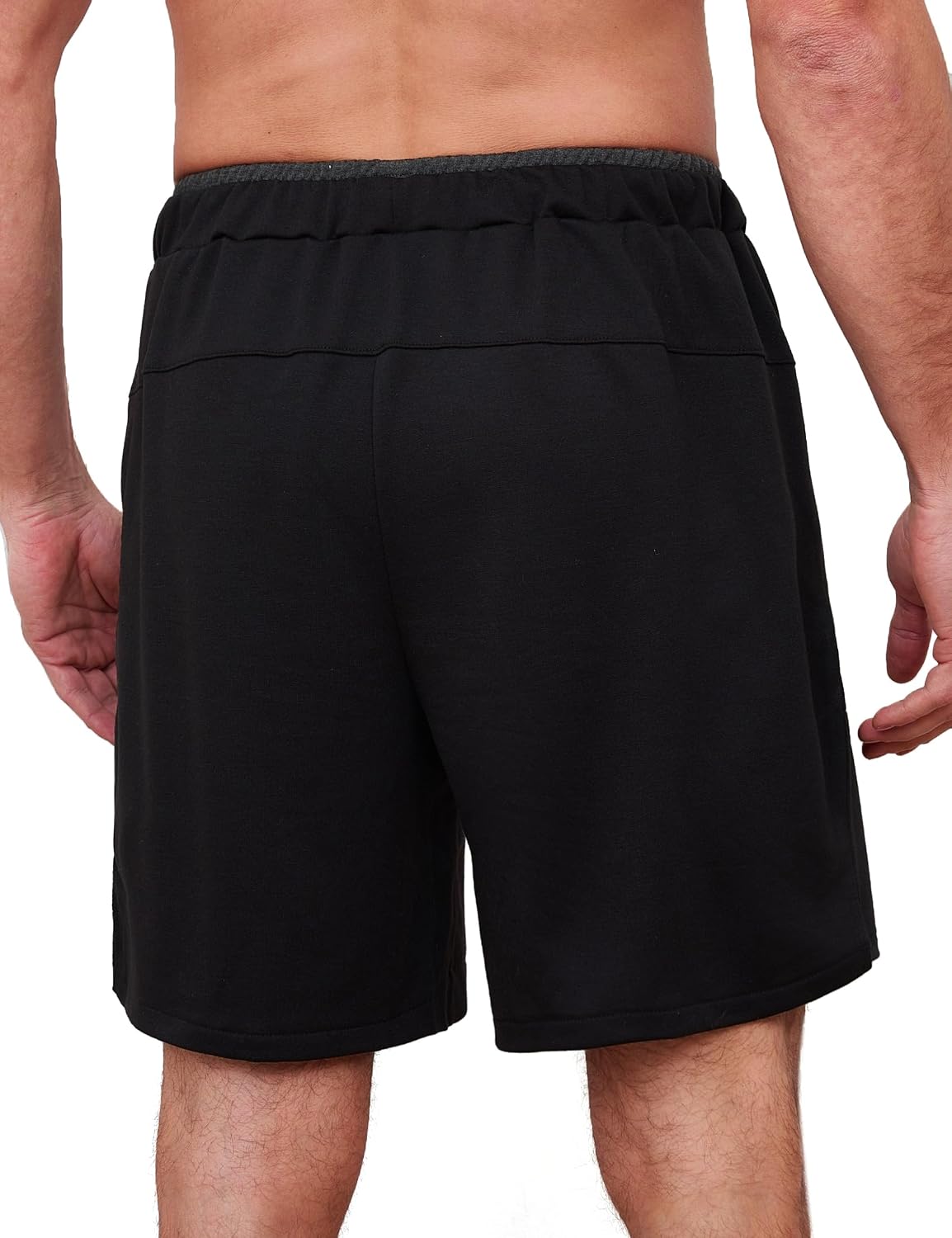 Detalle de Wayleb Pantaloncini da Uomo Sportivi in Cotone con Tasche – Comfort, stile e versatilità
