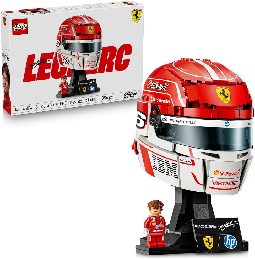 Detalle de LEGO 43014 エディション SCUDERIA FERRARI HP シャルル・ルクレールのヘルメット 886ピース