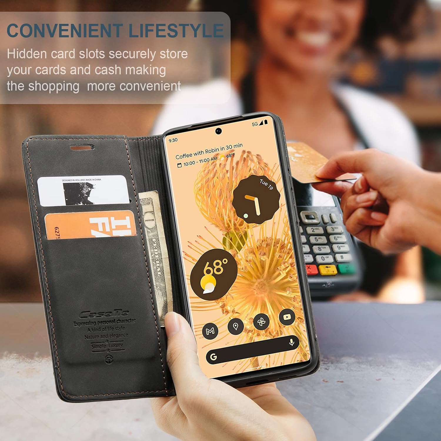 Thumbnail 3 de Google Pixel 6 Pro leather wallet case