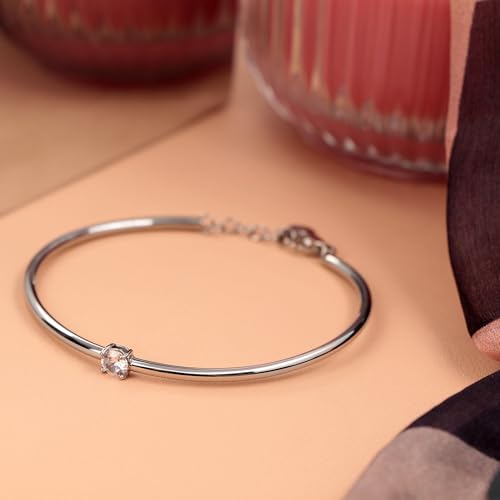 Detalle de MORELLATO Bracciale Donna Collezione Cerchi SAKM63 in Acciaio Inossidabile con Pietra