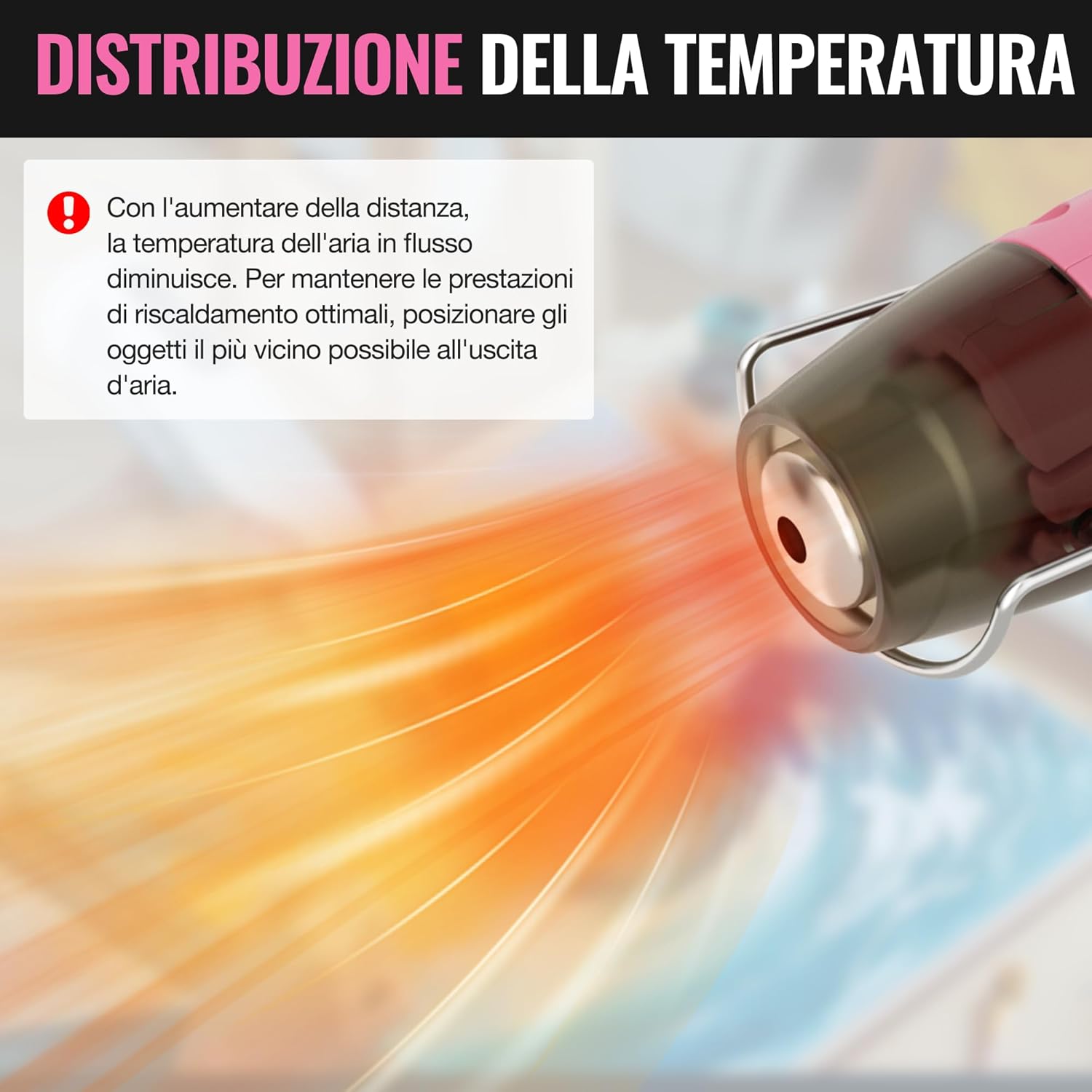 Thumbnail 2 de WORKPRO mini pistola ad aria calda 8V con batteria 4000 mAh, 300°C/450°C e 50 guaine termorestringenti