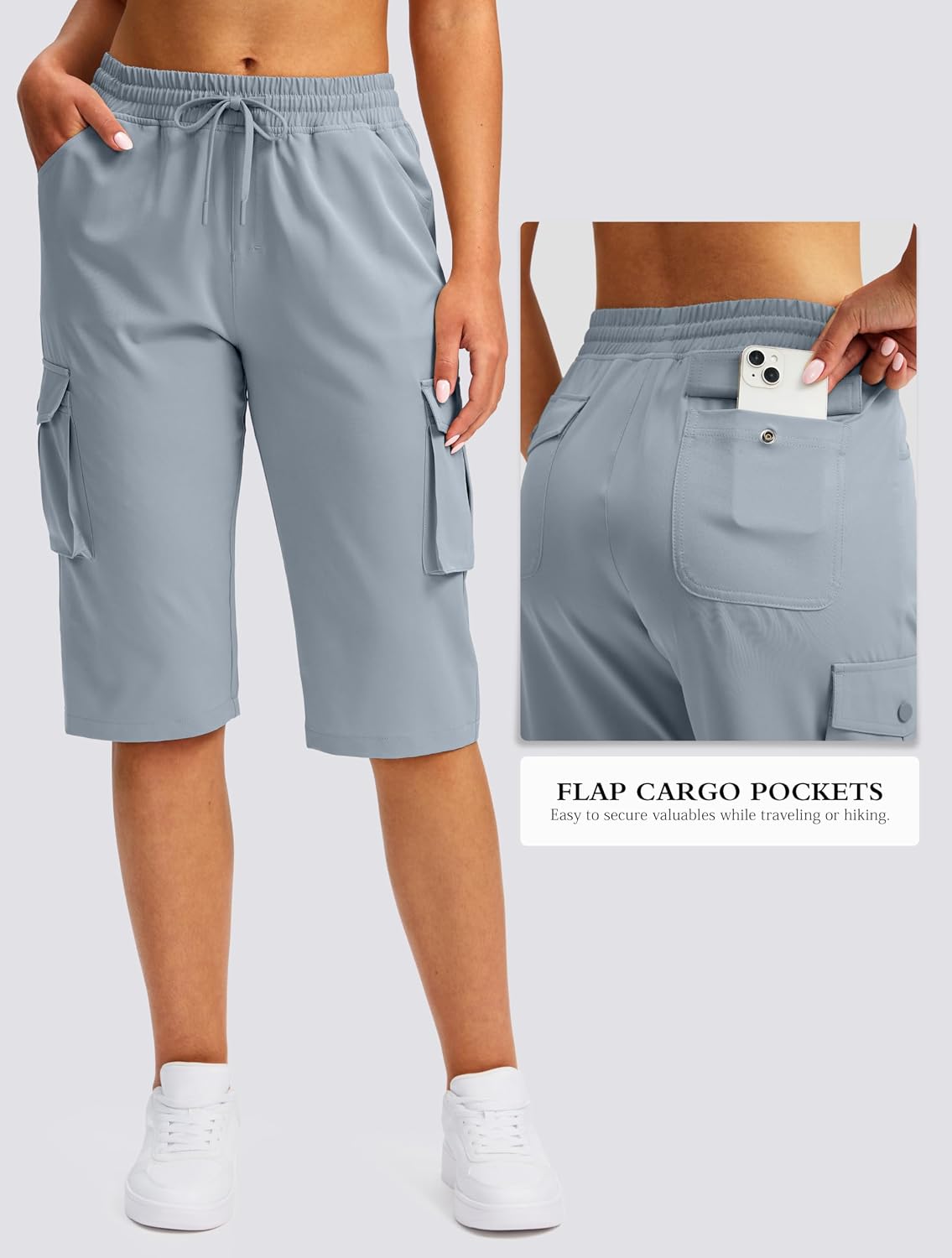 Detalle de Viodia 15" Long Women's Hiking Cargo Shorts