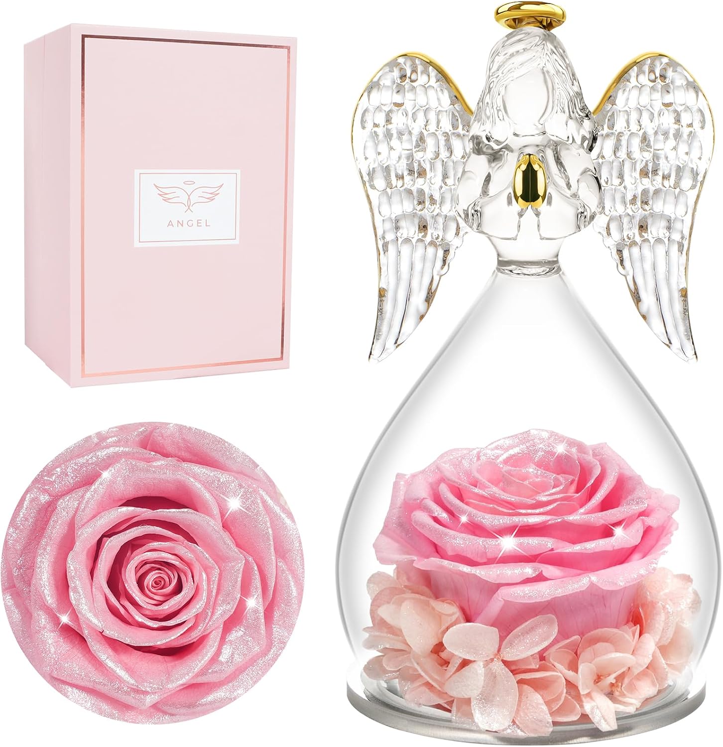 Detalle de Miofula Ewige Rose Engel Figur