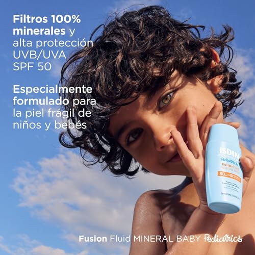 Detalle 2 de ISDIN Fusion Fluid Mineral Baby SPF 50 50 ml