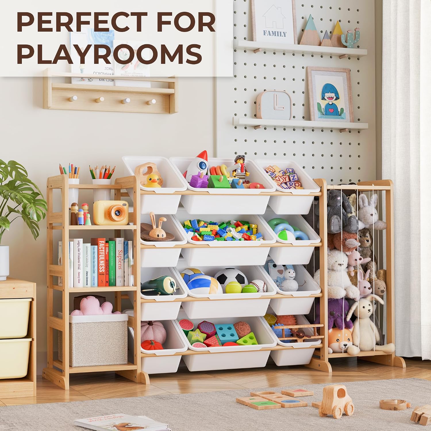 Detalle de Toy Storage Organizer with 12 Bins 55.1