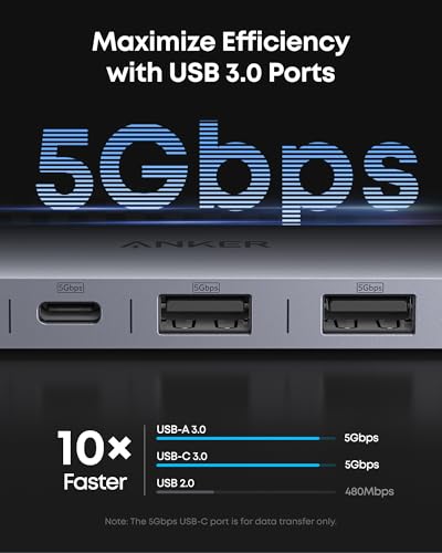 Thumbnail 3 de Anker USB-C Hub 7-in-1: 4K@60Hz HDMI, 2 USB-A 3.0, USB-C Data, PD 100W, SD/TF