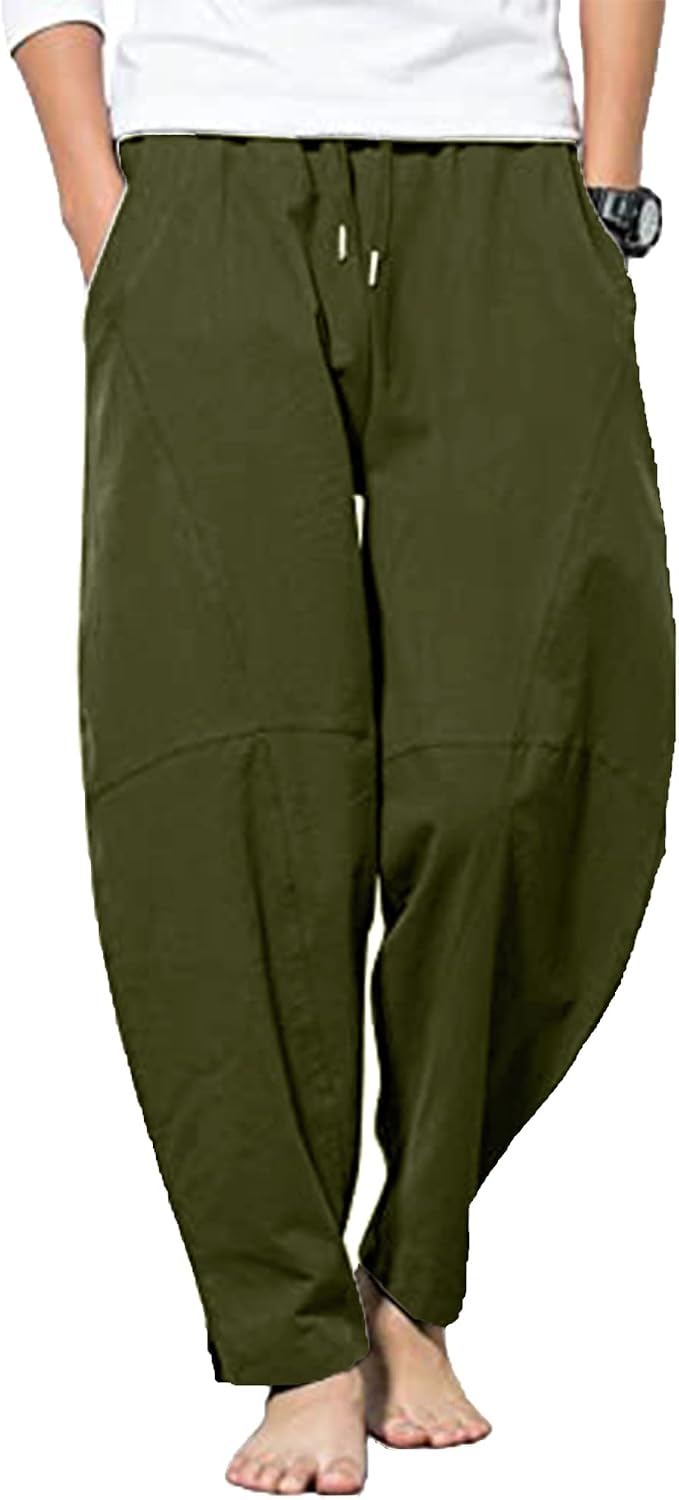 Detalle 2 de YAOBAOLE Pantalon lin coton 75%