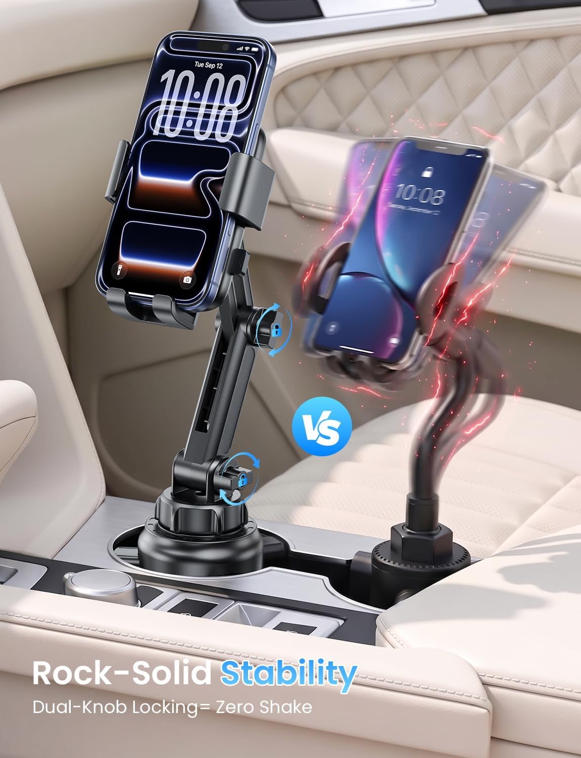 Detalle 2 de LOXP Car Cup Holder Phone Mount for 4.0–7.2-Inch Phones