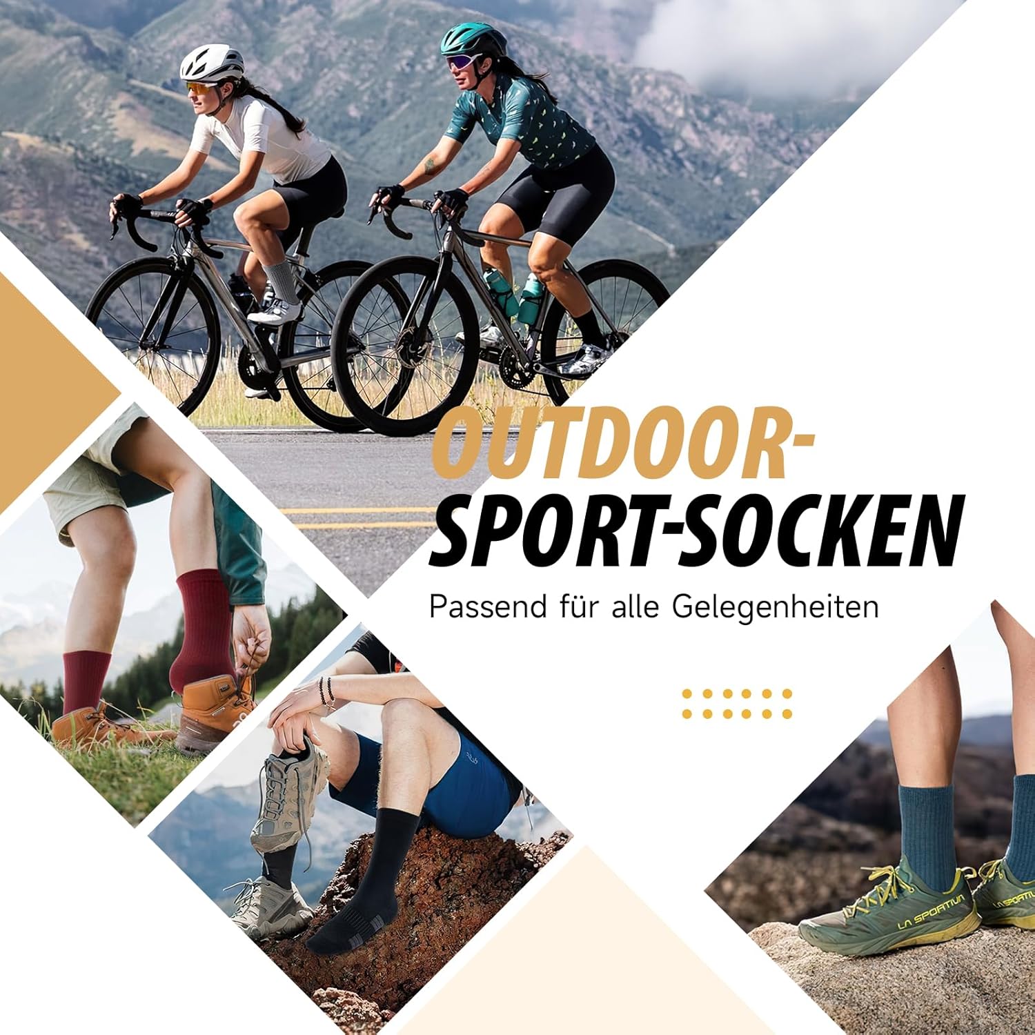 Thumbnail 5 de Ruixue Merino Wandersocken – Merinowolle Trekking-Socken für Herren, Damen & Kinder (3 Paar)