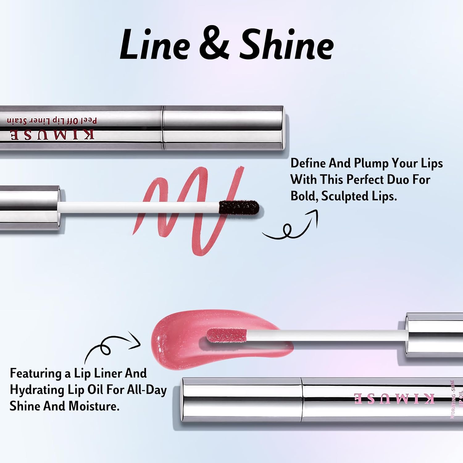 Detalle 2 de KIMUSE Lip Stain Peel Off Set - tinte y aceite