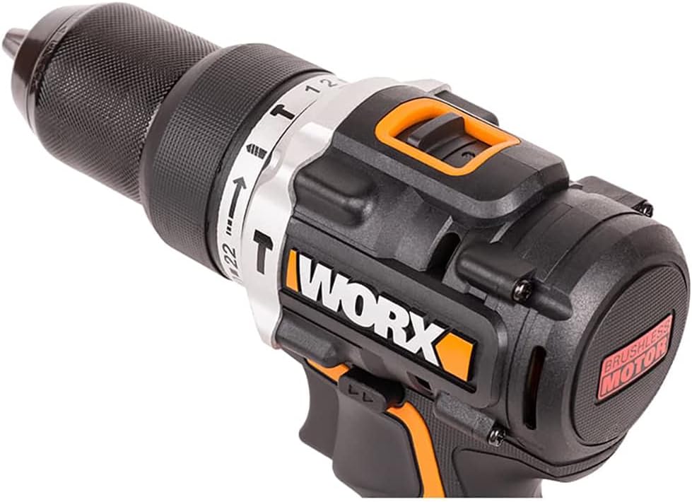 Detalle 2 de WORX WX352 trapano avvitatore con percussione brushless 60 Nm e batterie 20V 2.0Ah (2 pezzi)