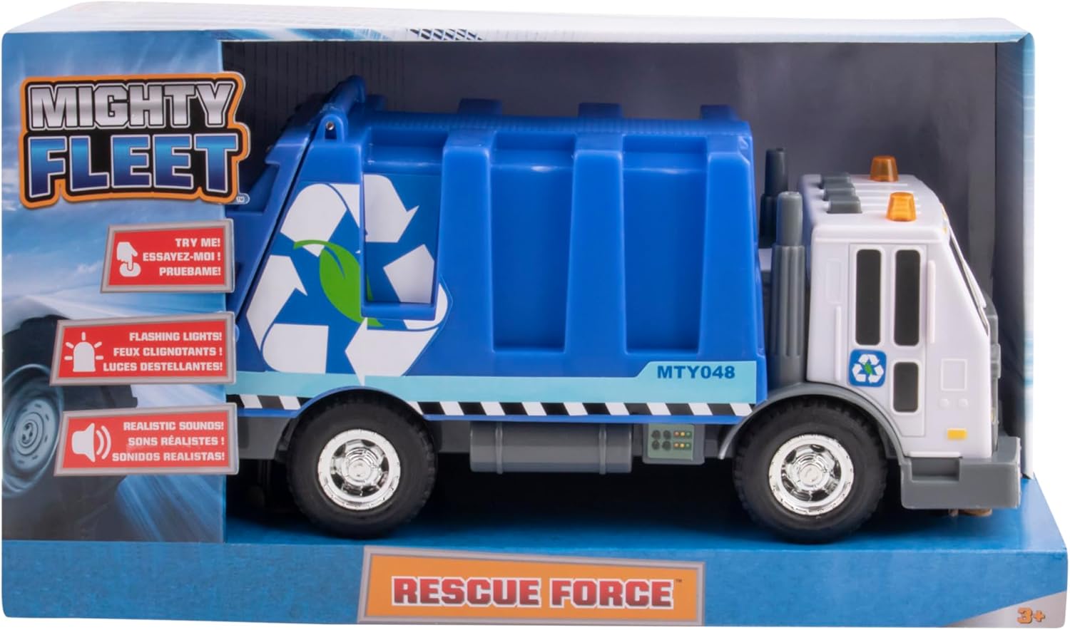 Detalle de Mighty Fleet Garbage Truck Toy 12-Inch