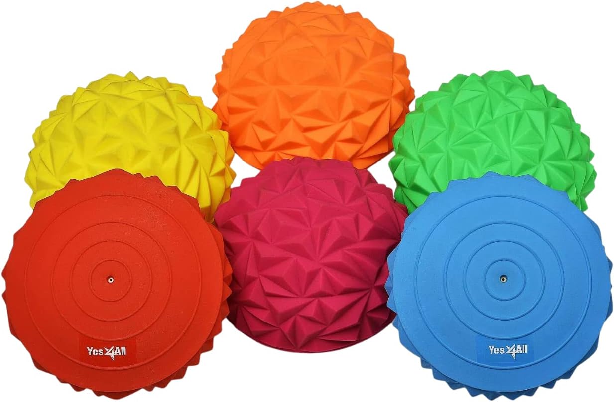 Detalle de Yes4All ZS2H: forme di riccio e disco di equilibrio in PVC, robustezza e stabilità per interno ed esterno