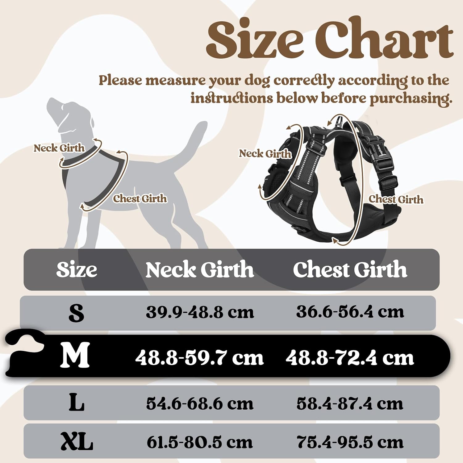 Detalle de rabbitgoo Dog Harness with Neck Release, M
