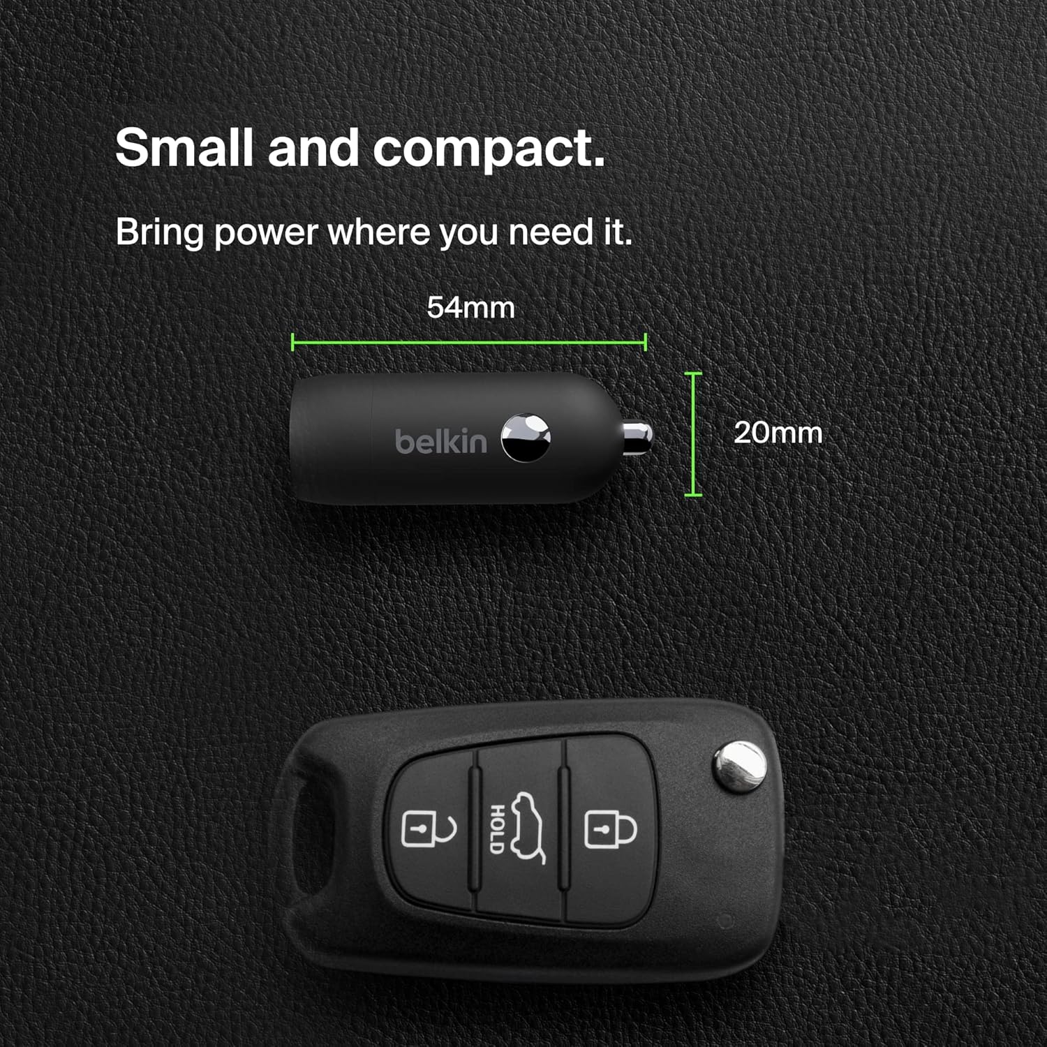 Thumbnail 4 de Belkin BoostCharge 30W Fast Car Charger with USB-C PD – compact, universal compatibility