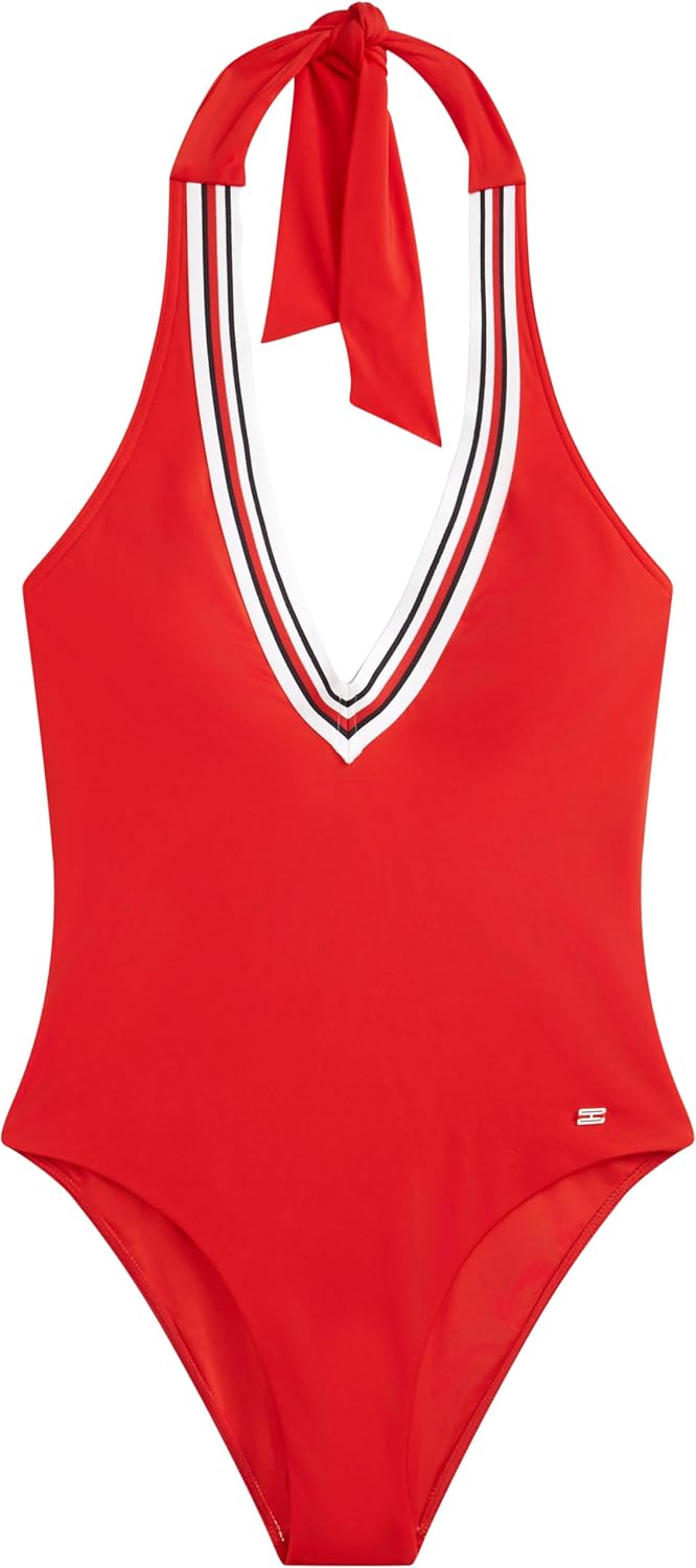 Detalle de Tommy Hilfiger Halter RP Op Uw0uw06356 – Costume da bagno da donna