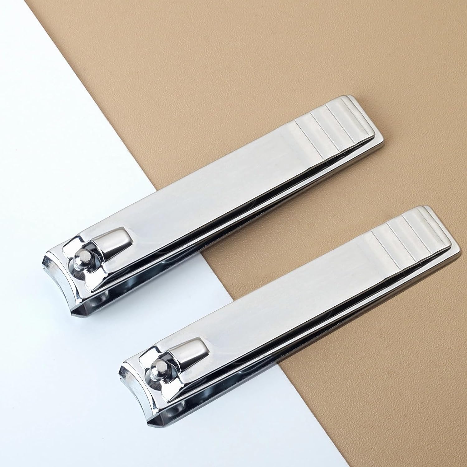 Detalle de Veefos 4-Pack Nail Clippers, Four Large High-Carbon Steel Clippers