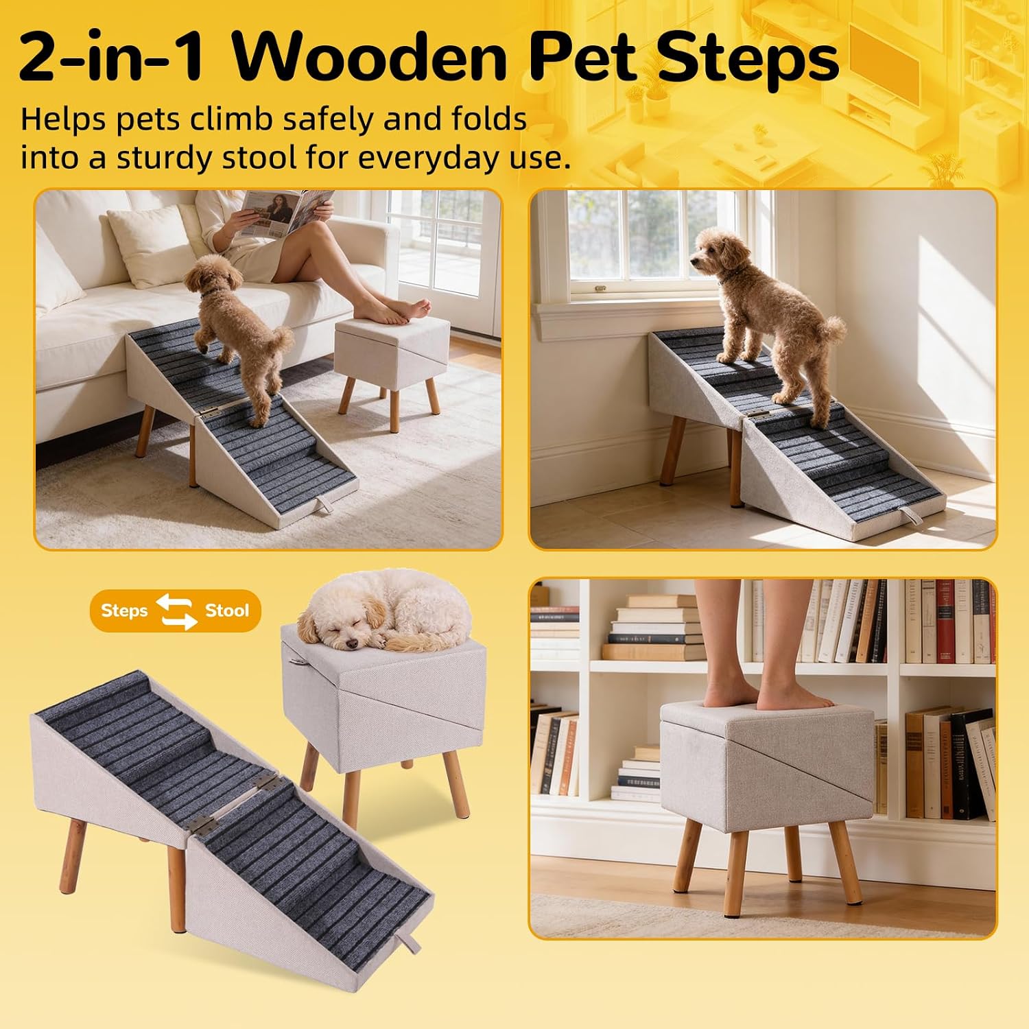 Detalle 1 de Dog Stairs, 17.13-Inch Height