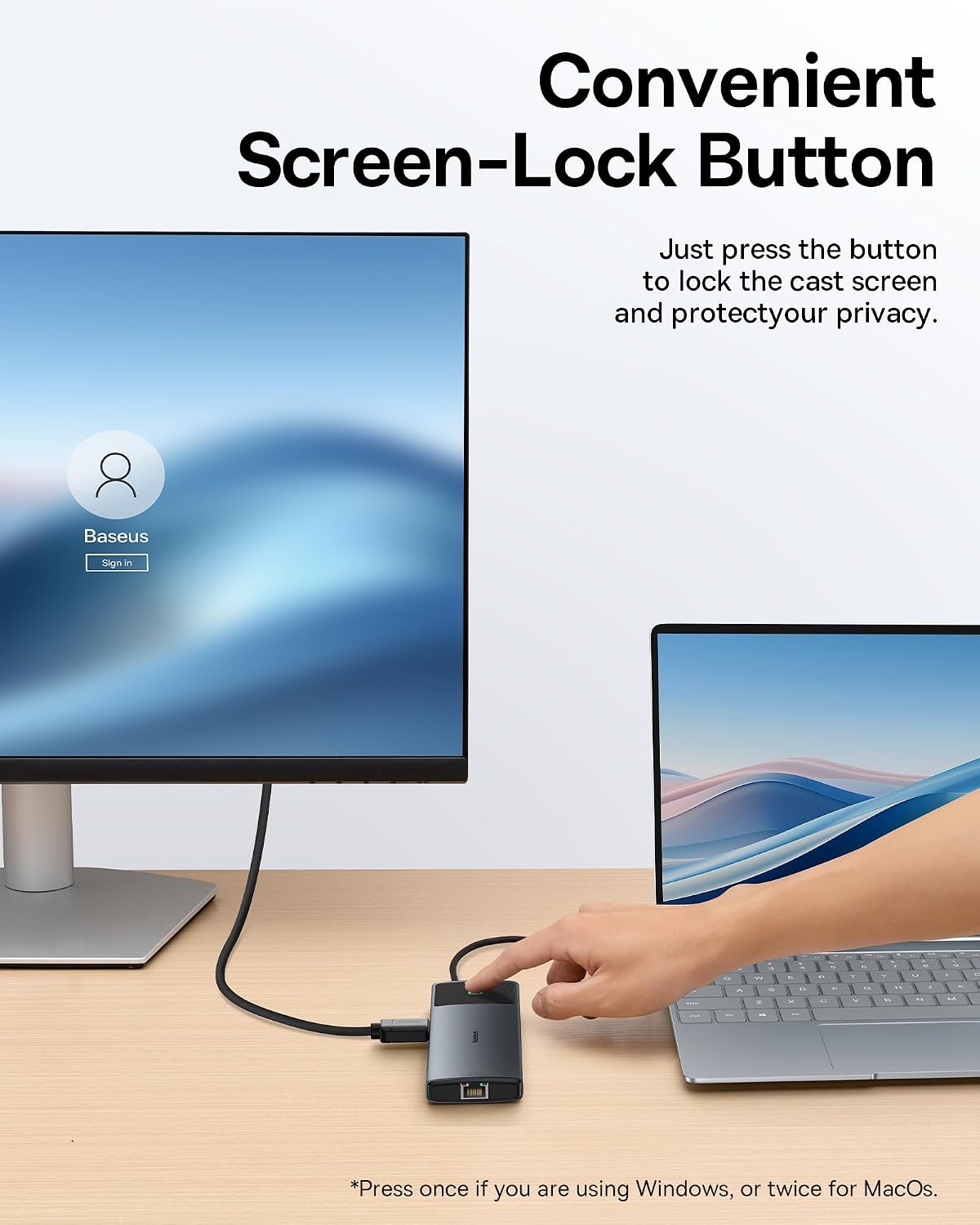 Thumbnail 5 de Baseus Dual Monitor Docking Station 10Gbps 10-in-1