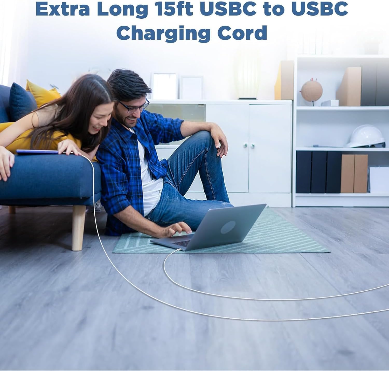 Detalle 2 de 15ft USB C Charging Cable